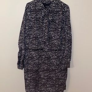 Jones New York black and white dress